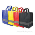 Highly Visible Non-Woven Reflective Strip Shopping Bag